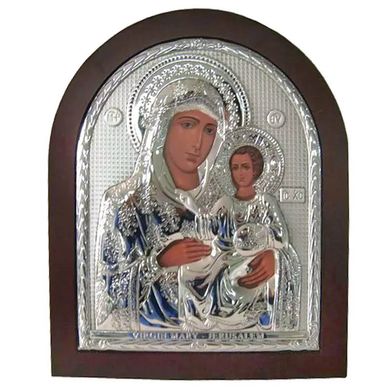Икона посеребренная "Иерусалимской Божьей Матери" (11 x 13 см) 466-1191, 11 x 13, до 50 см