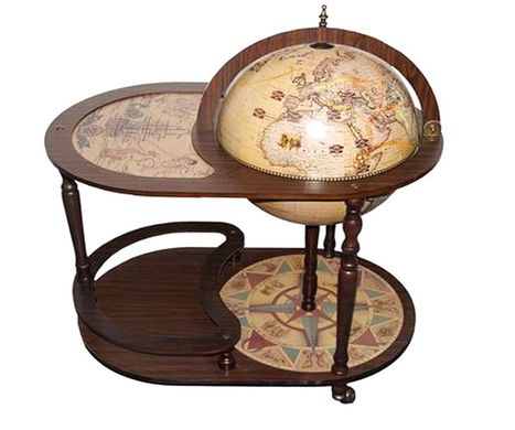 Глобус-бар со столиком 42 см сфера, Зодиак (81 х 51 х 91 см) 42004N