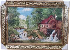 Гобеленовая картина "Водяная мельница" (49 x 67 см) GB065