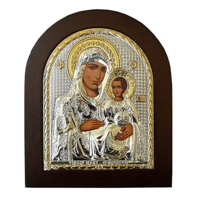 Ікона посріблена "Божа Матір з дитиною" (15,5 x 19 см) 466-1218, до 50 см