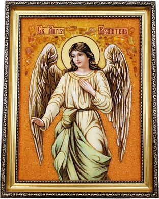 Икона из янтаря "Ангел-хранитель" (37 x 47 см) B126