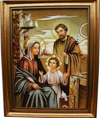 Икона из янтаря "Святое Семейство" (37 x 47 см) B009