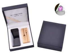 Електроімпульсна запальничка в подарунковій коробці Arc Cigarette HL-107 Black