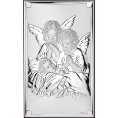 Ікона срібна Ангел Хранитель Valenti (6,5 x 11 см) 81377 3L
