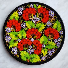 Тарілка з петриківським розписом квіткова (d-20,5 см) TR0500
