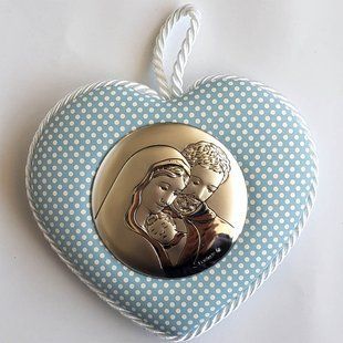 Подвеска в колыбель серебряная музыкальная Valenti Святое Семейство (9 x 11 см) 10524 C