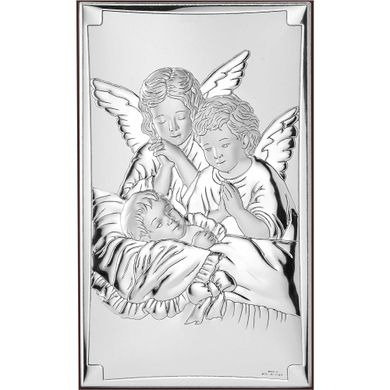 Икона серебряная Ангел Хранитель Valenti (6,5 x 11 см) 81377 3L