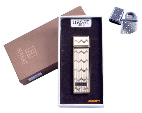 USB зажигалка в подарочной упаковке "Hasat" (Двухсторонняя спираль накаливания) 4800-3