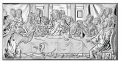 Ікона срібна Valenti Тайна Вечеря (12 x 20 см) 81323 4ХL