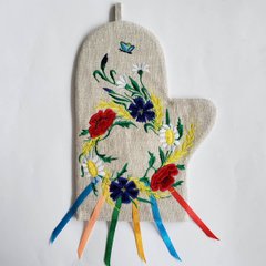 Прихватка-рукавиця (17 x 24 см, льон) PRU0038