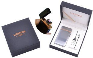 Електроімпульсна (USB) запальничка з двома перехресними блискавками Lighter XT-4960-3