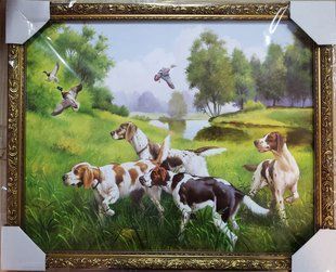 Картина-репродукция "На охоте" (45 x 55 см) RP0174
