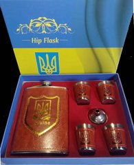 Подарочный набор с флягой для мужчин Ukraine 6х1 TZ-11