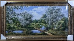 Гобеленова картина з люрексом "Місток" (48 x 88 см) GB120