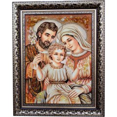 Икона из янтаря "Святое Семейство" (37 x 47 см) B045