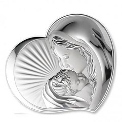 Ікона срібна Valenti Богоматір з Немовлям (10,5 x 9 см) 81295 2L