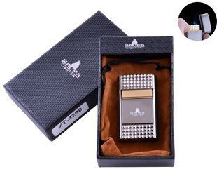 Зажигалка в подарочной коробке BAOFA (Турбо пламя) 4290 Black