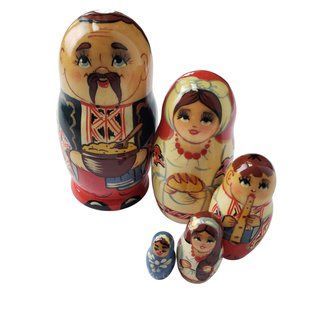 Матрешка "Украинец", 5 кукол (h-10,5 см) MU108