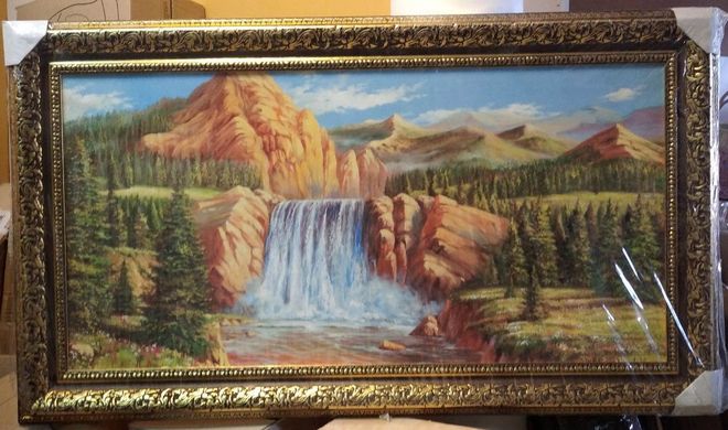 Картина-репродукція "Гірський водоспад" (66 x 116 см) RP0180