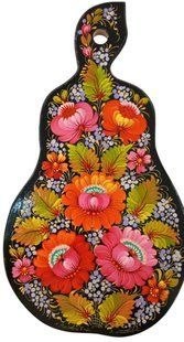 Доска с петриковской росписью (35,5 x 20 x 1,5 см) TR0571