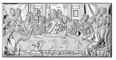Ікона срібна Valenti Тайна Вечеря (19 x 39 см) 81323 6ХL