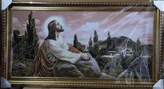 Гобеленовая икона с люрексом "Иисус на Масличной горе" (60 x 110 см) B168