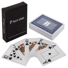 Карти гральні пластикові Poker Club сині 6092