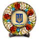 Тарелка с петриковской росписью "Украина" (d-17 см) TR0336