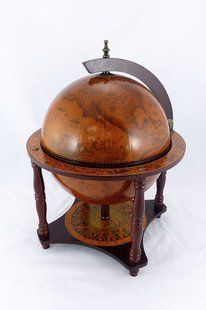 Глобус-бар настольный 4 ножки 36 см сфера, коричневый (45 х 45 х 57 см) 36006R