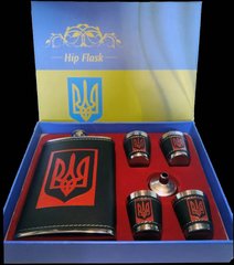 Подарочный набор с флягой для мужчин Ukraine 6х1 TZ-15