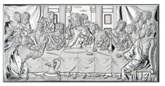Икона серебряная Valenti Тайная Вечеря (24,5 x 50 см) 81323 7L