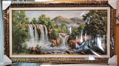 Гобеленовая картина "Горный водопад" (50 x 90 см) GB097a, 50 x 90, от 51 до 100 см