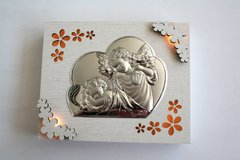 Ікона-нічник срібна Valenti Ангел-охоронець (16 x 13 x 3 см) 81261 2L