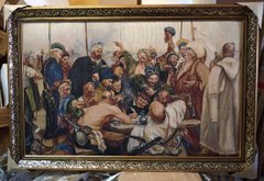 Гобеленова картина "Запорожці пишуть листа турецькому султанові" (74 x 108 см) GB106