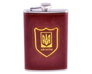 Фляга обтянута кожей (256 мл) Ukraine PB-9