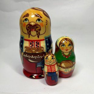 Матрьошка "Українець", 3 ляльок (h-10 см) MU159