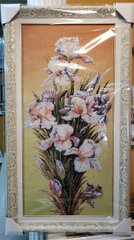 Гобеленовая картина с люрексом "Ирисы" (50 x 90 см) GB029