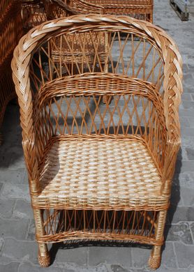 Крісло плетене з лози (72 x 56 x 96 см) KL001