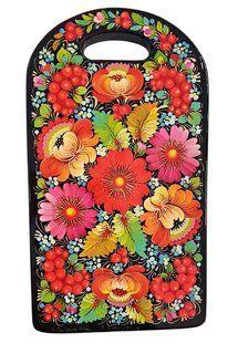 Доска с петриковской росписью (32 x 18 x 1,5 см) TR0529