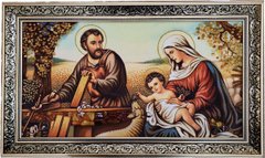 Икона из янтаря "Святое Семейство" (52 x 87 см) B060