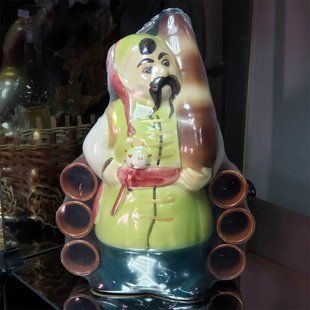 Пляшка сувенірна із чарками "Козак" (h-31 см) SH004