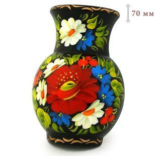 Магнит с петриковской росписью - Кувшин (5 x 7 x 2,5 см) SRM093
