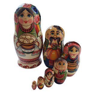 Матрешка "Украинка", 7 кукол (h-22 см) MU134