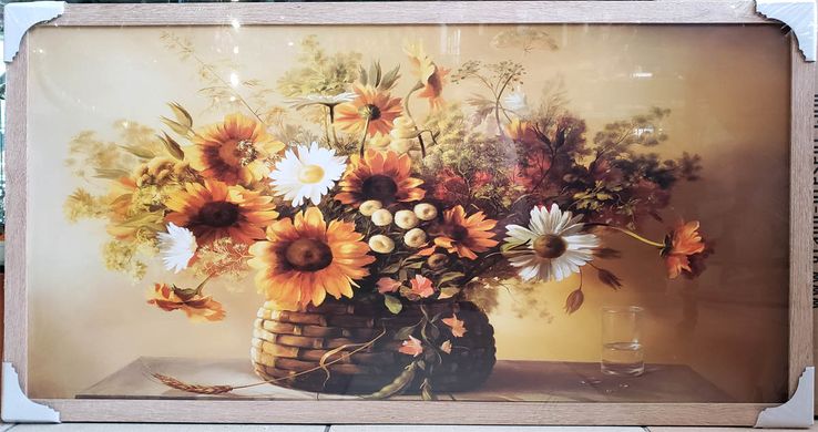 Картина-репродукция "Цветы" (55 x 105 см) RP0114, 55 x 105, от 101 см и более