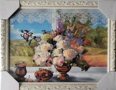 Картина-репродукция "Ваза с цветами" (35 x 45 см) RP0160, 35 x 45, до 50 см