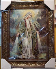 Гобеленова ікона з люрексом Непорочне зачаття Пресвятої Богородиці (38 x 48 см) B219