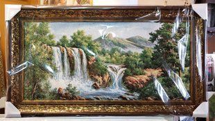 Гобеленовая картина "Горный водопад" (50 x 90 см) GB097