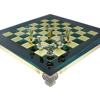 Шахматы "Римляне" зеленые Manopoulos (36 x 36 см) 088-0501S