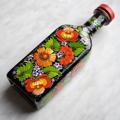 Бутылка с петриковской росписью (0,5 л) IS047