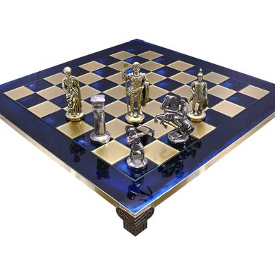Шахматы "Римляне" Manopoulos (44 x 44 см, синие) 088-1001S